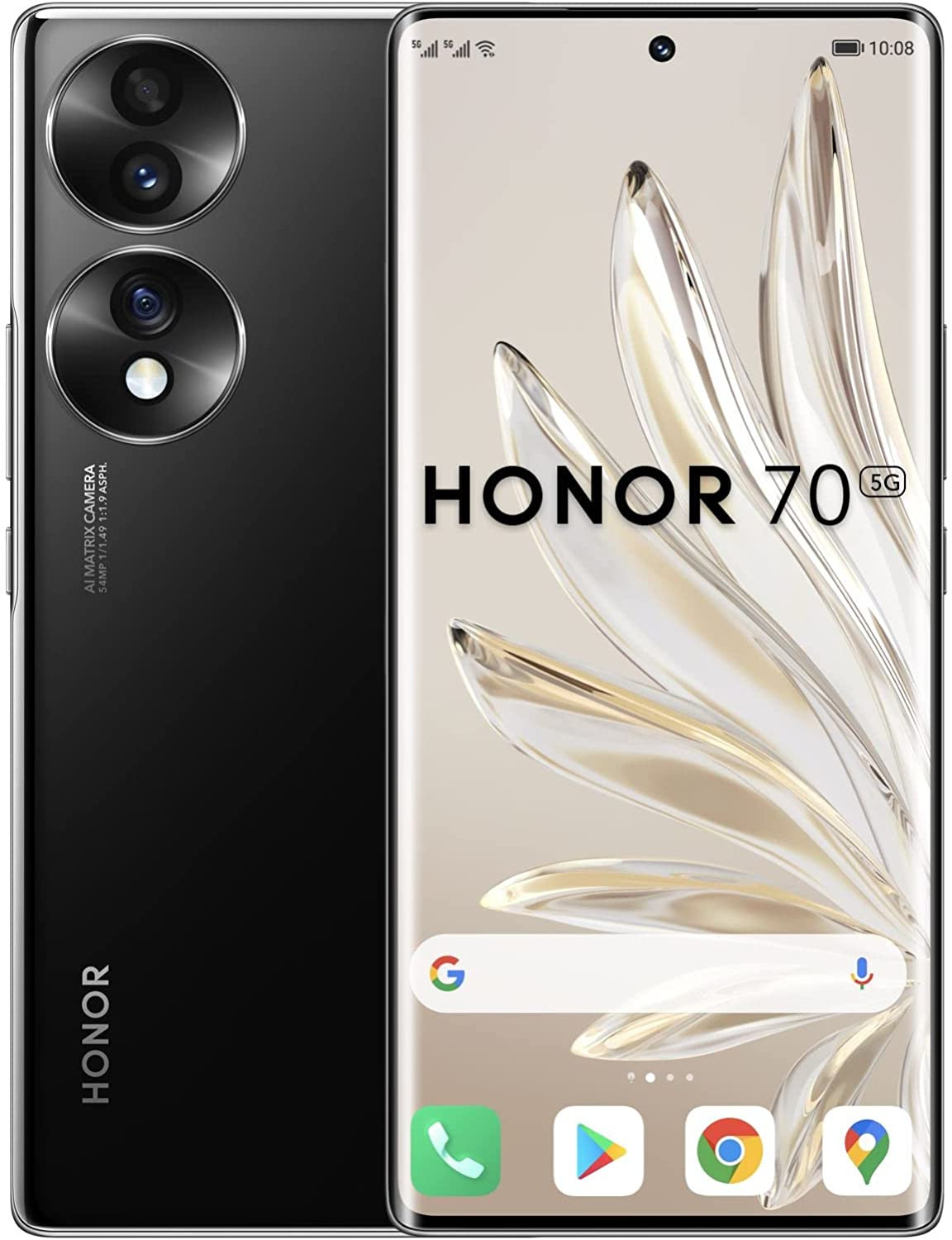 Honor 70 5G FNE-NX9 Dual Sim 256GB Midnight Black (8GB RAM) - Global Version