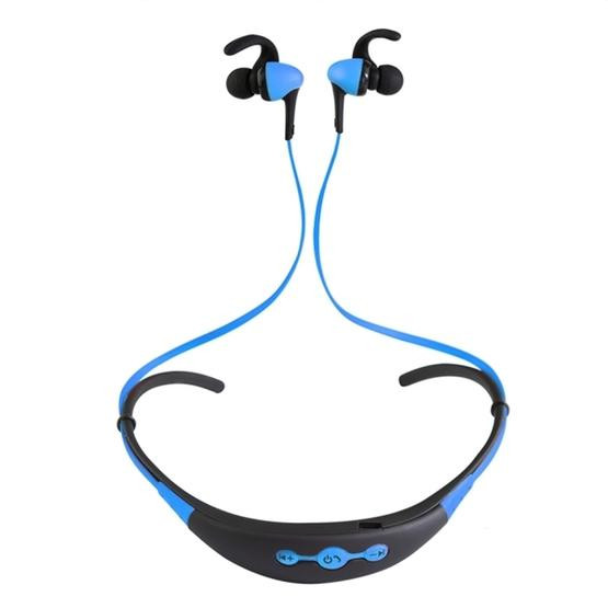 BT-54 In-Ear Wire Control Sport Neckband Wireless Bluetooth Earphones (Blue)