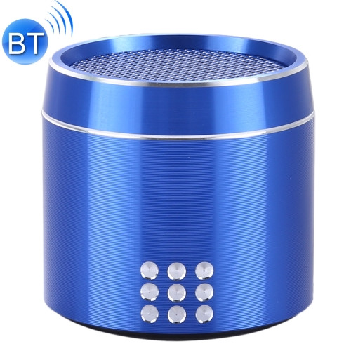 Portable True Wireless Stereo Mini Bluetooth Speaker with LED Indicator & Sling (Blue)