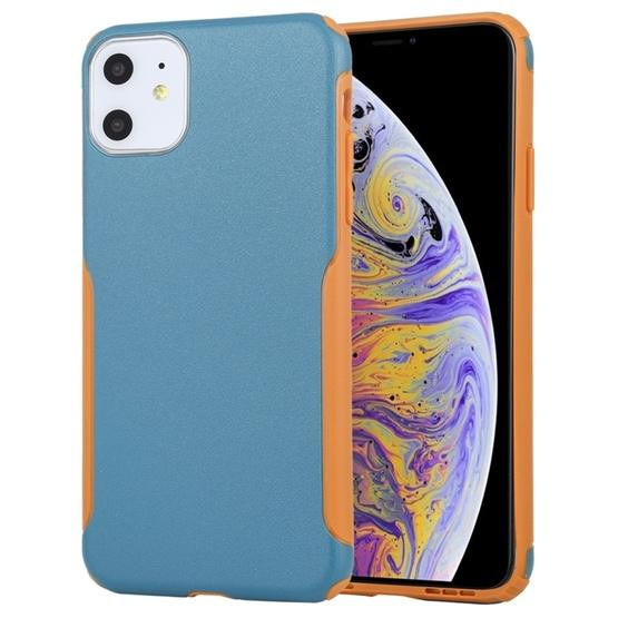 Mutural Protector Series All-inclusive Ultra-thin TPU + PC Case For iPhone 11(Navy Blue)