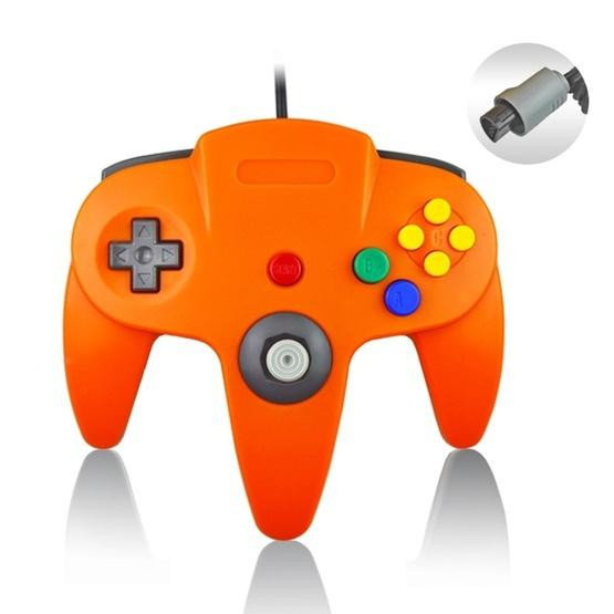 Nintendo N64 Wired Game Controller Gamepad (Orange)