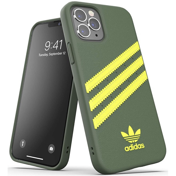 Adidas 3-Stripes Snap Case for iPhone 12 Pro Max Wild Pine/Acis Yellow Adidas 3-Stripes Snap Case for iPhone 12 Pro Max Wild Pine/Acis Yellow