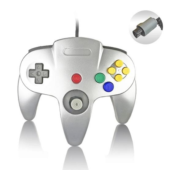 Nintendo N64 Wired Game Controller Gamepad (Silver)