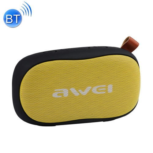 awei Y900 Mini Portable Wireless Bluetooth Speaker Noise Reduction Mic (Black+Yellow)