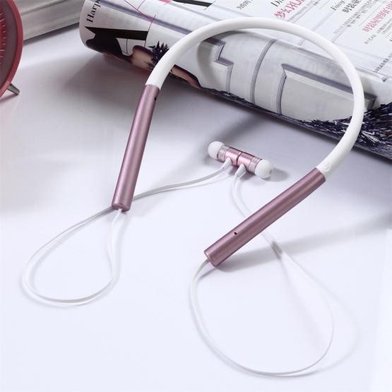 BT-790 Bluetooth 4.2 Hanging Neck Design Bluetooth Headset (Rose Gold)