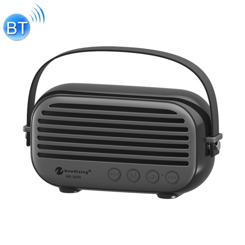 NewRixing NR-3000 Stylish Household Bluetooth Speaker(Black)