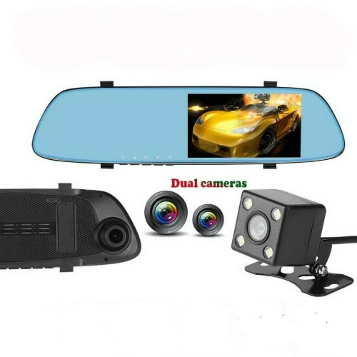 Car DVR - Anytek T22 5 inch IPS Touch-Screen Dual Lens FHD 1080P