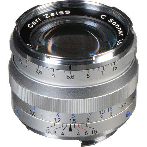 Carl Zeiss 50mm f/1.5 Sonnar T* ZM Silver (M Mount)