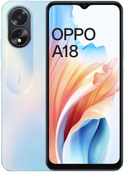 Oppo A18 CPH2591 Dual Sim 64GB Glowing Blue (4GB RAM) - Global Version