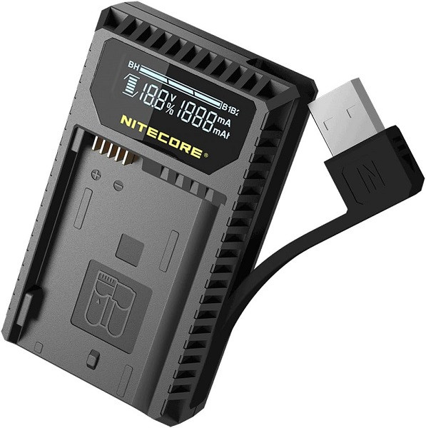 Nitecore UNK1 USB Charger for Nikon EN-EL14/EN-EL15 Batteries