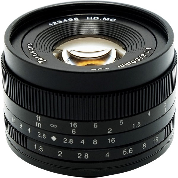 7Artisans 50mm f/1.8 APS-C Black (M4/3 Mount)