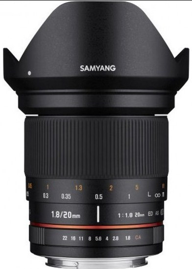 Samyang 20mm f/1.8 ED AS UMC (Fuji X Mount)