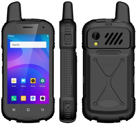 UNIWA F100 Walkie Talkie Rugged Phone Dual Sim 16GB Black (2GB RAM)