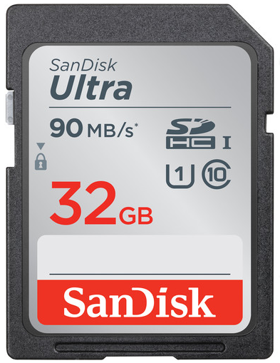 Sandisk 32GB Ultra 90MB/s SDHC UHS-I