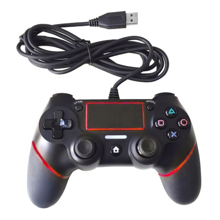 Wired Game Controller for Sony Playstation PS4 (Red)