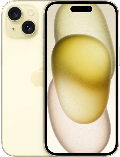 Apple iPhone 15 5G A3090 256GB Yellow (Nano Sim + eSIM)