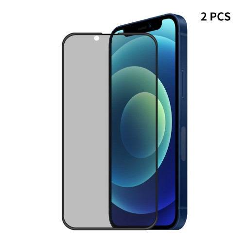 (2 pcs/Set) ENKAY Hat-Prince Full Coverage Anti-drop Privacy Screen Protector Anti-spy Tempered Glass Film for iPhone 13 Pro Max