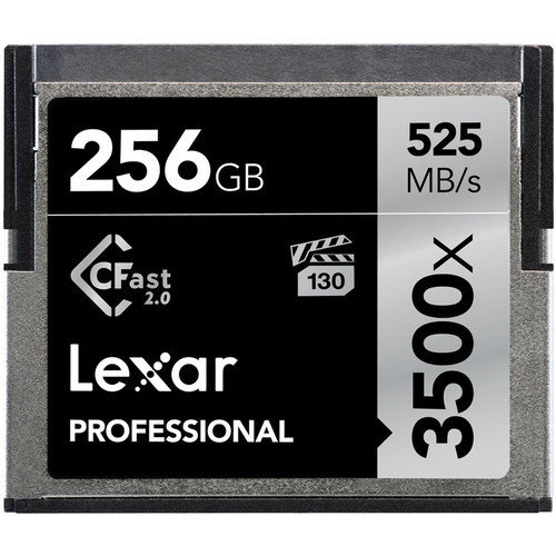 Lexar 256GB Professional 3500x CFast 2.0