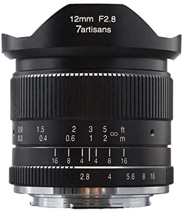7Artisans 12mm f/2.8 APS-C Fixed Focus Lens (Canon M Mount)