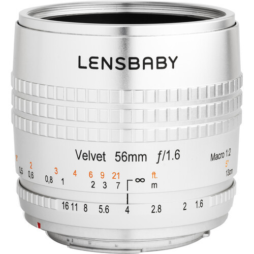 Lensbaby Velvet 56mm f/1.6 Lens Silver (Canon RF Mount)