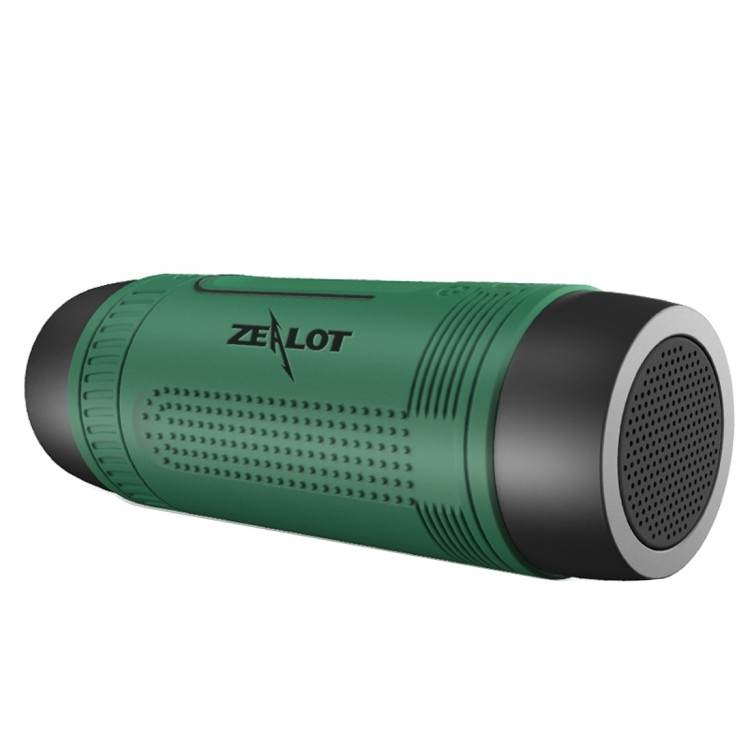 Zealot S1 Multifunctional Outdoor Waterproof Bluetooth Speaker(Green)