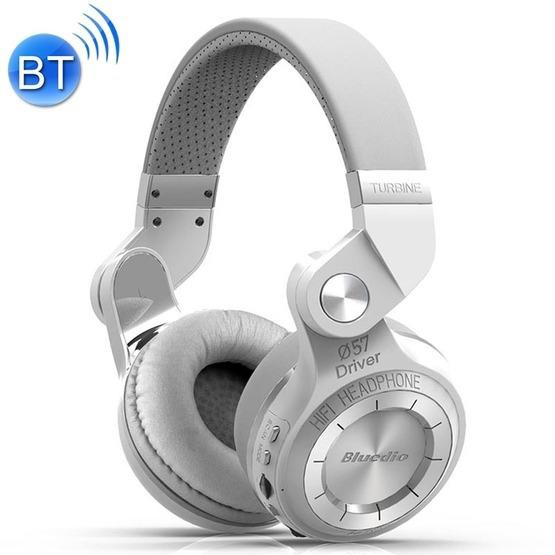 Bluedio T2+ Turbine Wireless Bluetooth 4.1 Stereo Headphones with Mic White