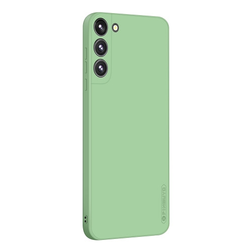 PINWUYO Liquid Silicone TPU Phone Case for Samsung Galaxy S22 Plus (Green)
