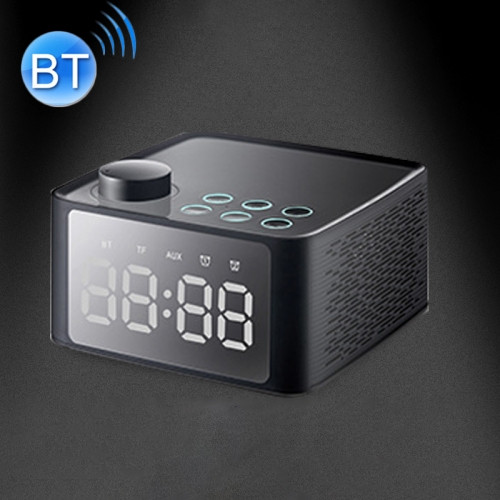 B1 Stereo Wireless Bluetooth Speaker with Mirror Display Screen(Black)