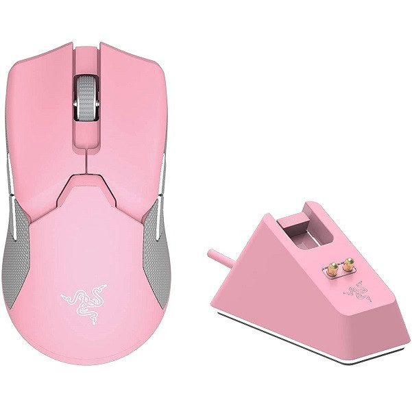 Razer Viper Ultimate Wireless Gaming Mouse with Charging Dock Quartz Pink
