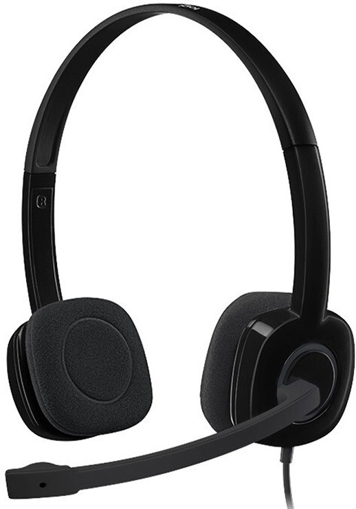 Logitech H151 Wired Headphone Single 3.5mm Earphone Gaming Headset Stereo with Mic