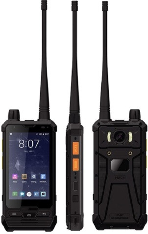 UNIWA P2 Walkie Talkie Rugged Phone Dual Sim 32GB Black (3GB RAM)