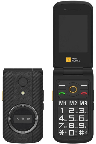 AGM M8 Flip Rugged Phone Dual Sim 128MB Black (48MB RAM) - EU Version