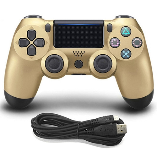 Wired Game Controller for Sony PS4(Gold)