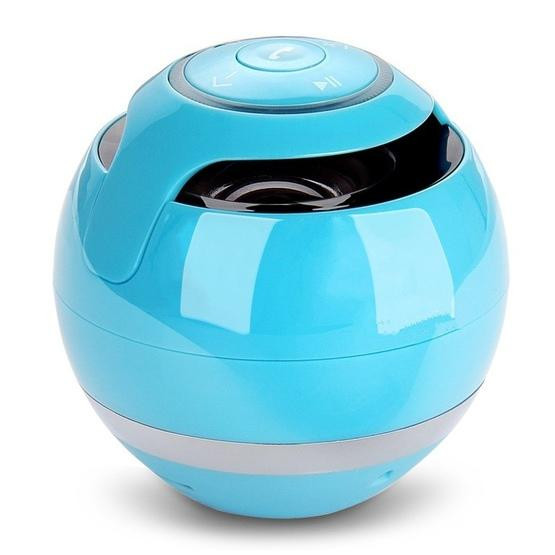 T&G A18 Ball Bluetooth Speaker with LED Light Blue