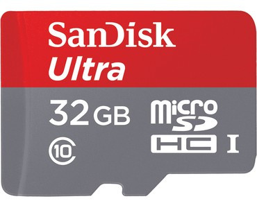 Sandisk 32GB Ultra 80MB/s SDHC (Class 10)