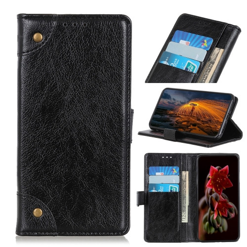 Copper Buckle Nappa Texture Horizontal Flip Leather Case with Holder & Card Slots & Wallet for Huawei Mate 40 Pro (Black)