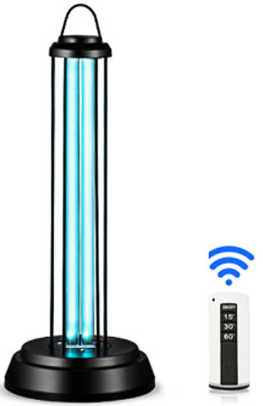 Desktop UV Light Lamp Disinfection Anti-virus Sterilization Lamp Bar Strip with Remote Control (60W) (3 Pin CN Plug)