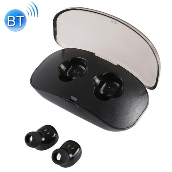 X-I8S Outdoor Sports Portable In-ear Bluetooth V4.2 Earphone with Charging Box (Black)