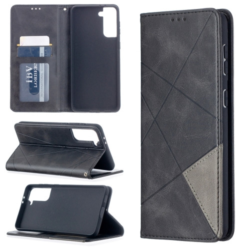 Etoren Com Rhombus Texture Horizontal Flip Magnetic Leather Case With Holder Card Slots For Samsung Galaxy S21 Plus Black Etoren Com Rhombus Texture Horizontal Flip Magnetic Leather Case With Holder Card Slots For Samsung Galaxy S21 Plus Black