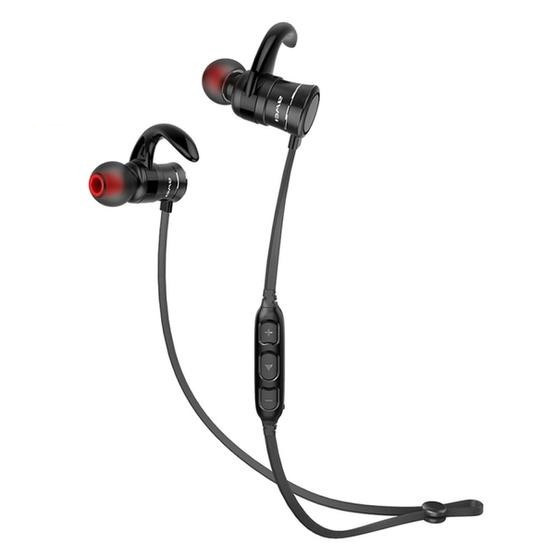 AWEI AK5 Sports Waterproof Wireless Bluetooth In-ear Headphone with Mic (Black)