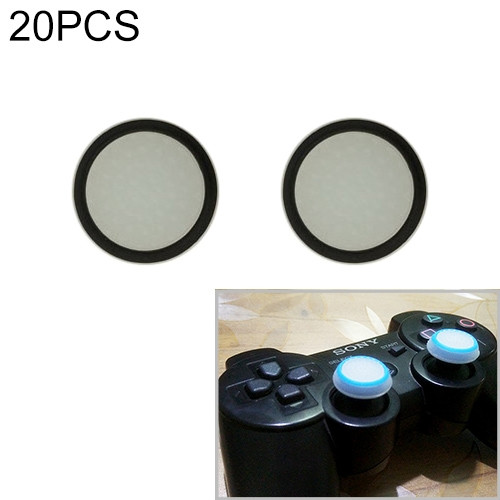 20 PCS Luminous Silicone Protective Cover for PS4 / PS3 / PS2 / XBOX360 / XBOXONE / WIIU Gamepad Joystick (Black)
