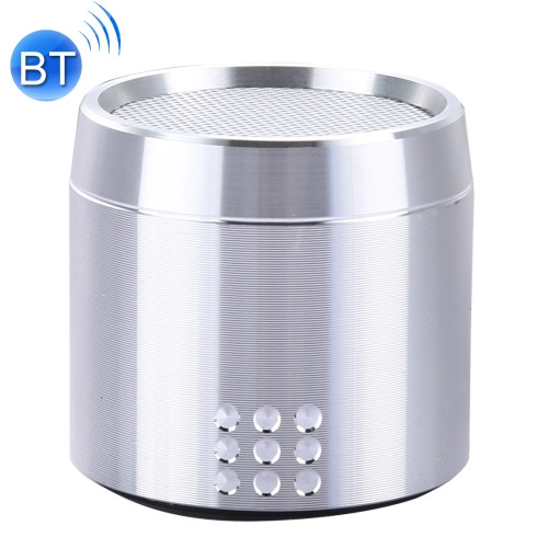 Portable True Wireless Stereo Mini Bluetooth Speaker with LED Indicator & Sling (Silver)