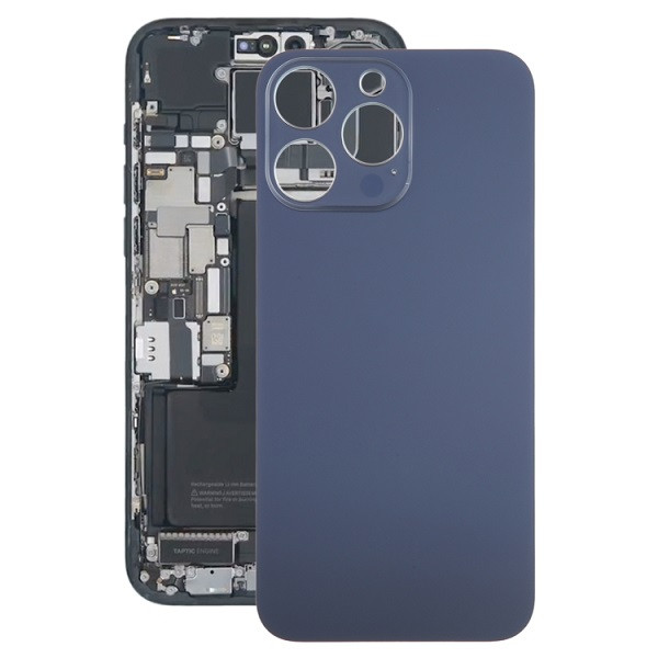 Glass Battery Back Cover for iPhone 15 Pro Max (Blue)