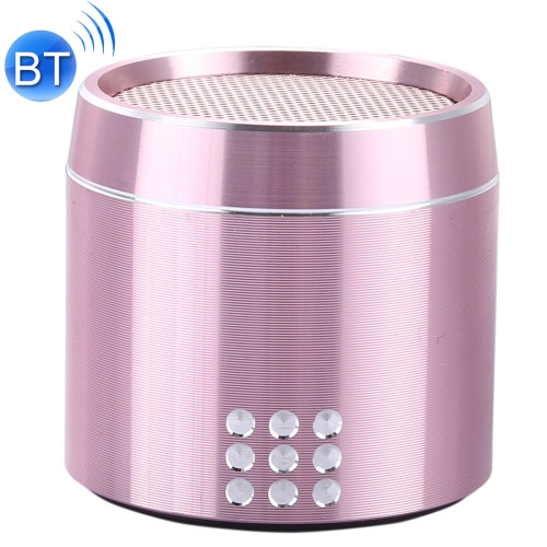 Portable True Wireless Stereo Mini Bluetooth Speaker with LED Indicator & Sling (Pink)