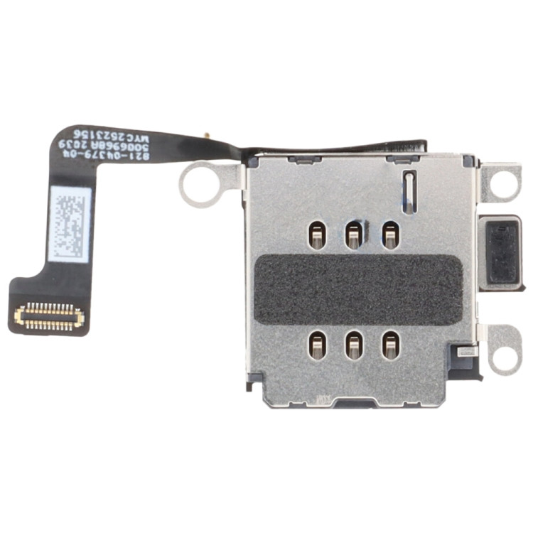 Double SIM Card Holder Socket with Flex Cable for iPhone 15 Plus
