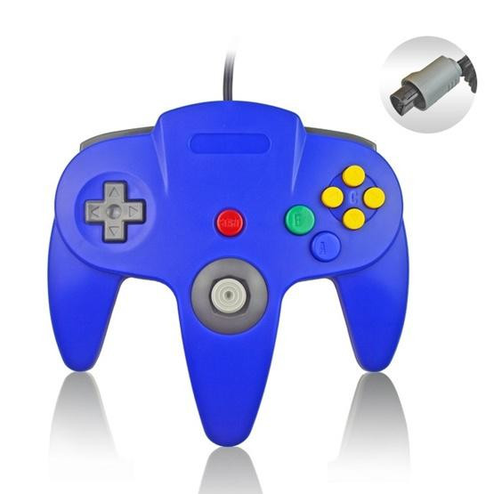 Nintendo N64 Wired Game Controller Gamepad (Blue)