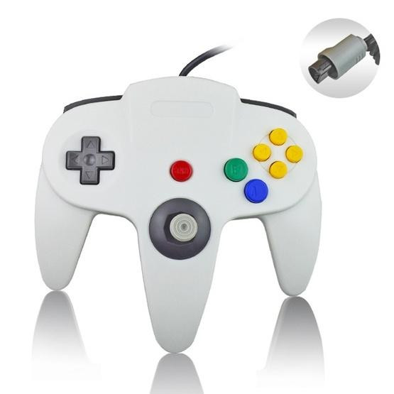 Nintendo N64 Wired Game Controller Gamepad (White)