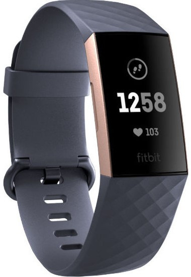 Fitbit Charge 3 Rose Gold Blue Grey