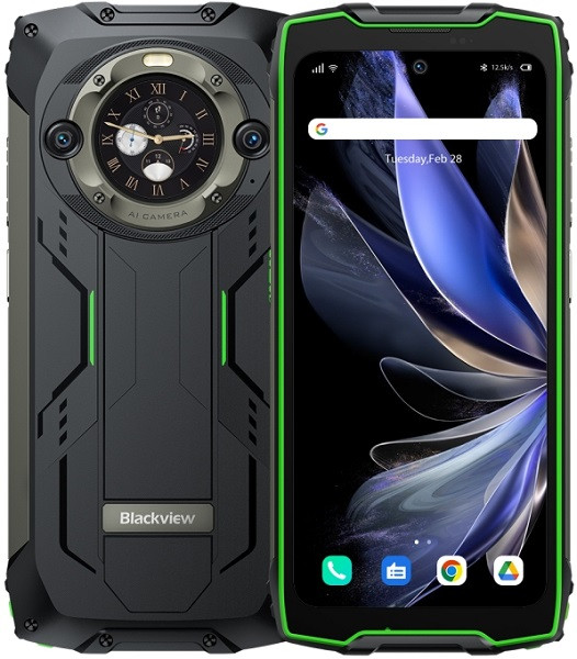 (Unlocked) Blackview BV9300 Pro Rugged Phone Dual Sim 256GB  Green (8GB RAM)- Full phone specifications