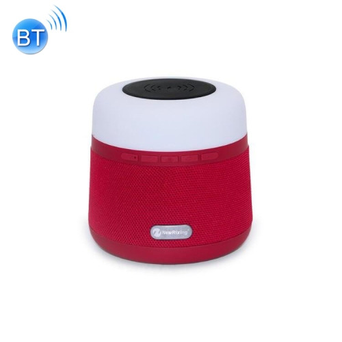 NewRixing NR-3500 Multi-function Atmosphere Light Wireless Charging Bluetooth Speaker Red